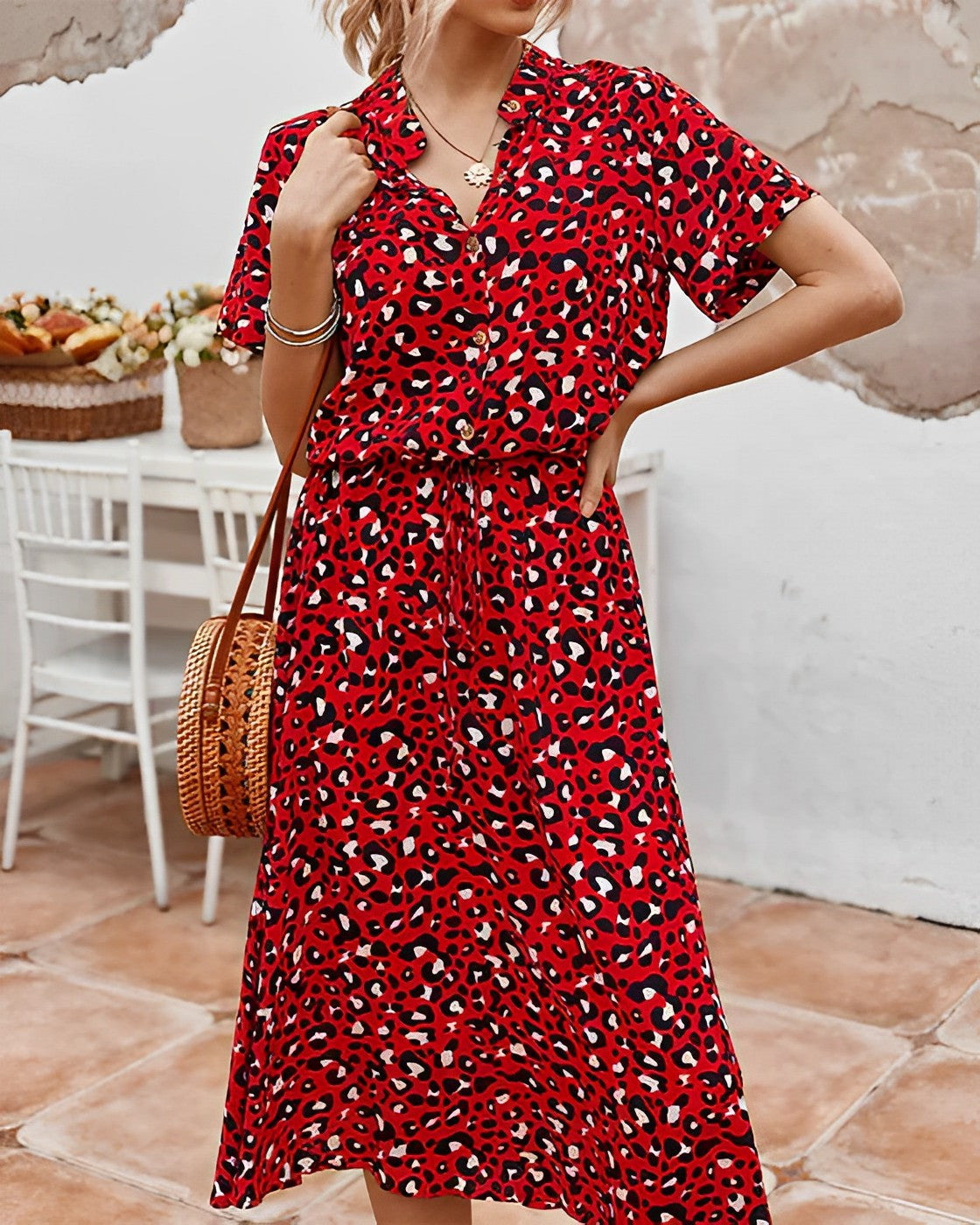 Warmes - Leopard Hemdkleid für dich