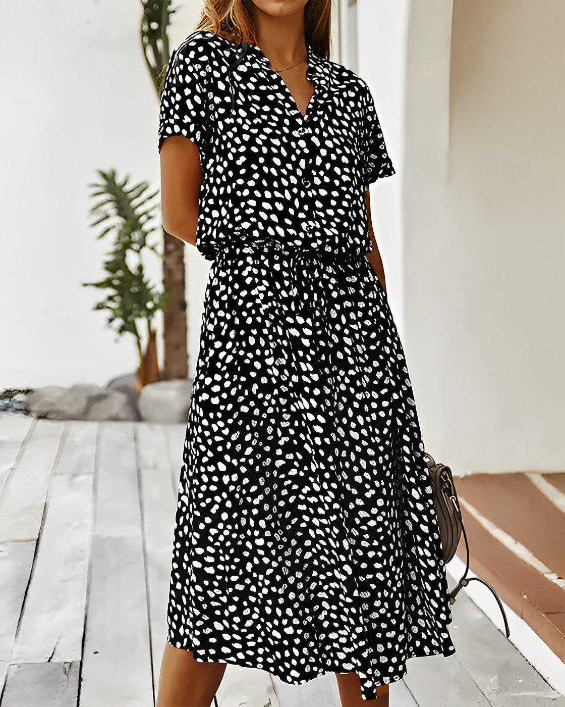 Warmes - Leopard Hemdkleid für dich