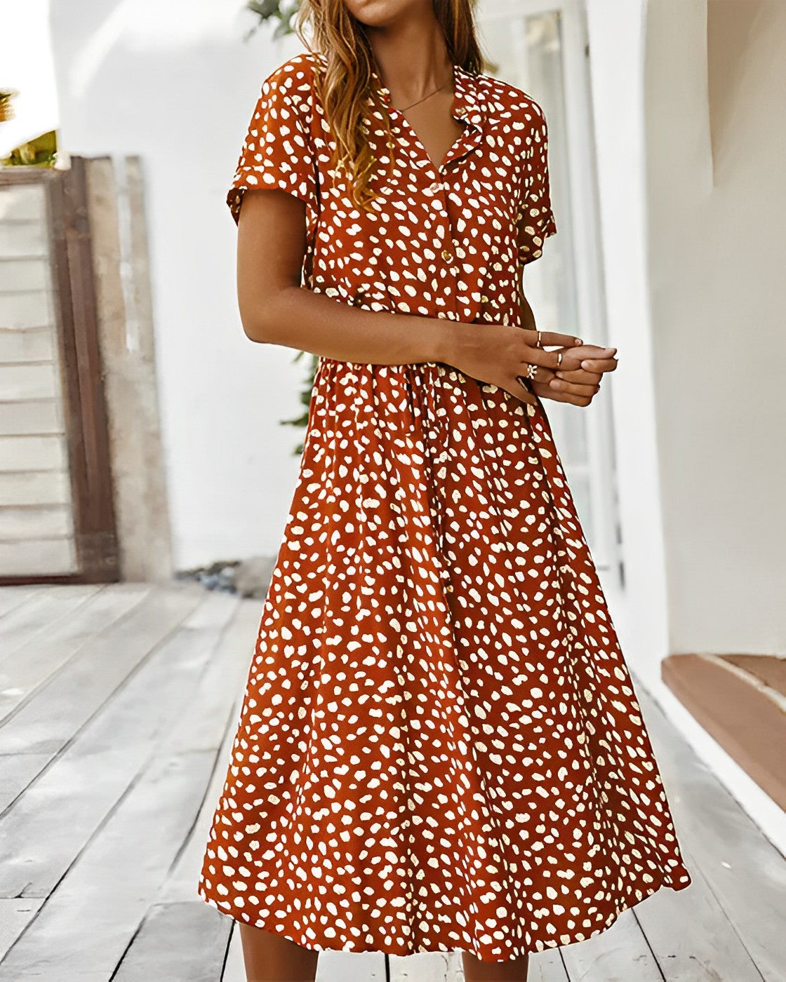 Warmes - Leopard Hemdkleid für dich