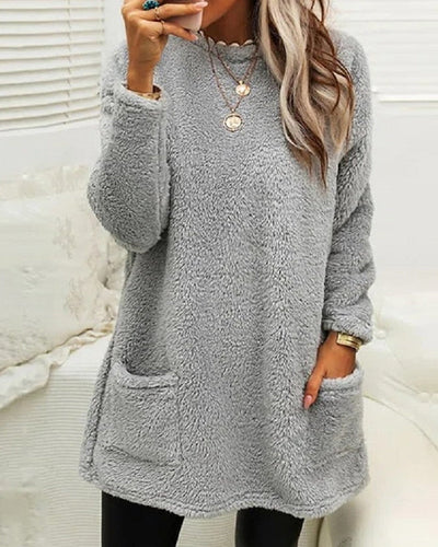Weicher Pullover in Übergröße für Damen