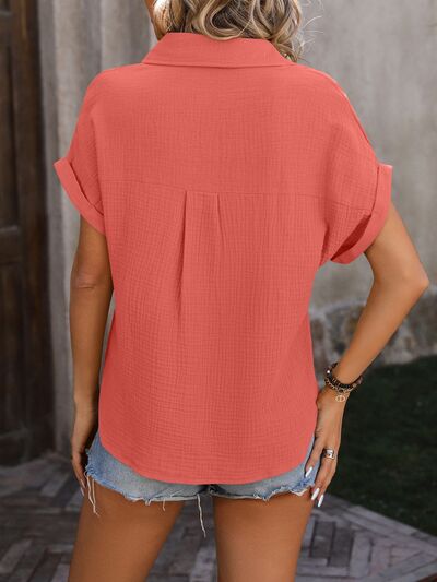 Grace® | Leichte Bluse mit Knöpfen und Taschen
