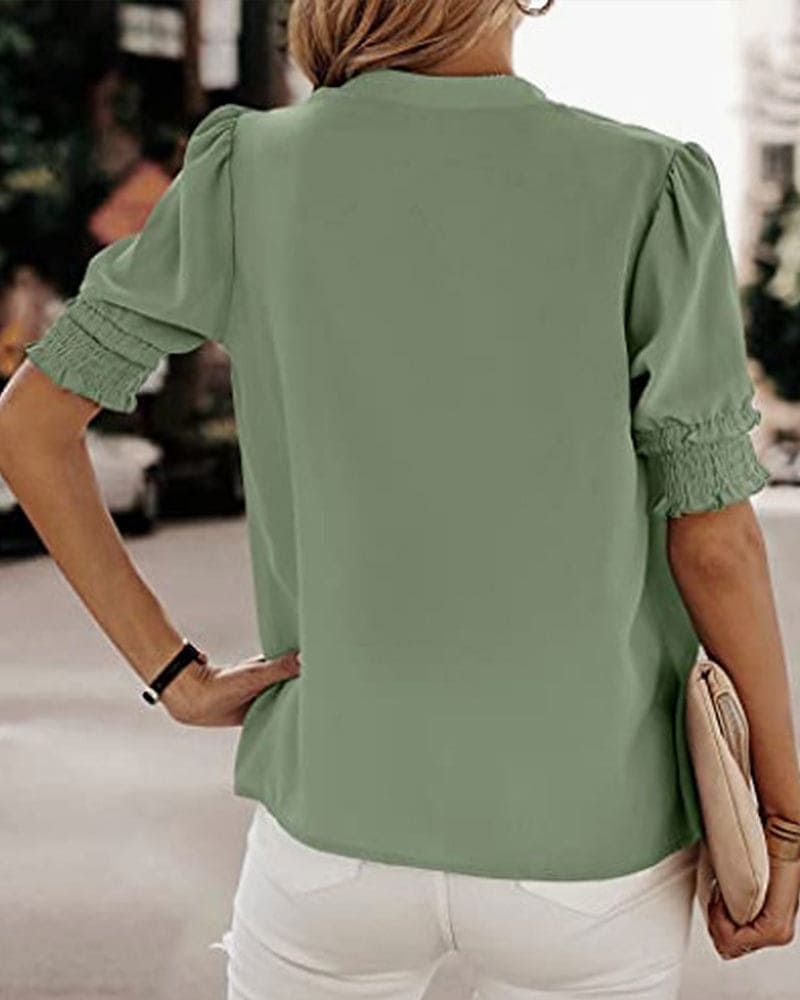 Mia® | Damenbluse mit V-Ausschnitt