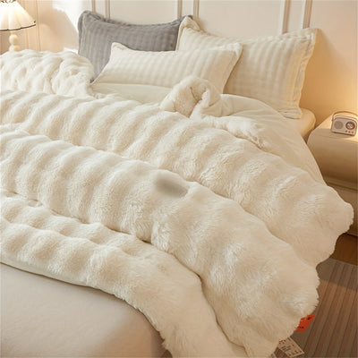 Winter Plüsch-Fleece-Steppdecke – Ultraweich & warm für kalte Nächte