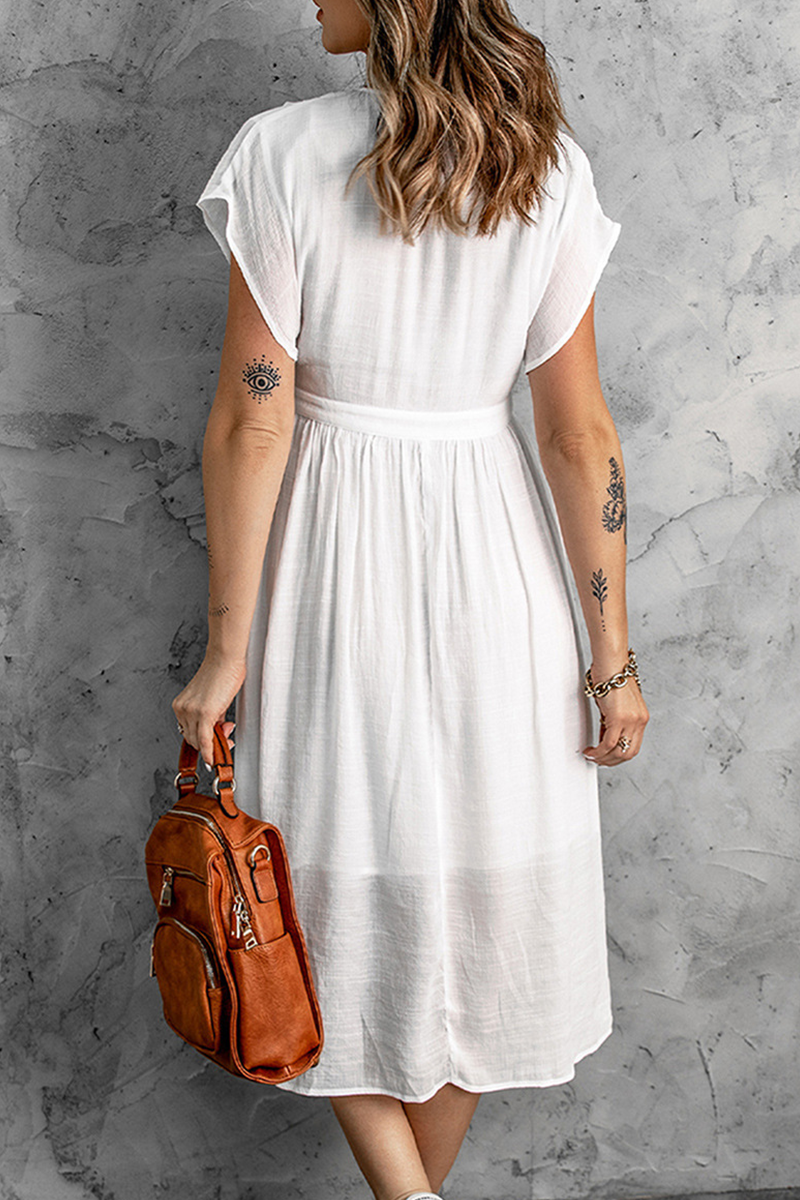 Matilde® | Wickelkleid mit V-Ausschnitt und Schnalle