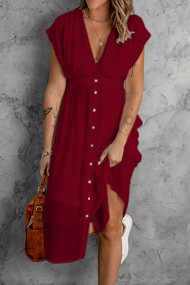 Matilde® | Wickelkleid mit V-Ausschnitt und Schnalle