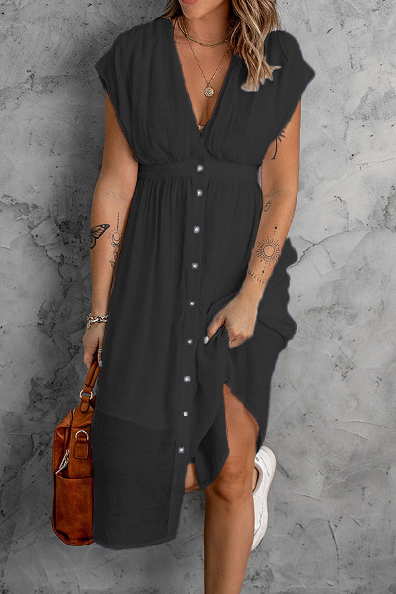Matilde® | Wickelkleid mit V-Ausschnitt und Schnalle