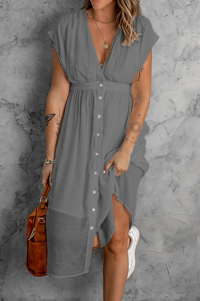 Matilde® | Wickelkleid mit V-Ausschnitt und Schnalle