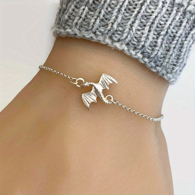 Wunderschönes Armband oder Fußkettchen mit Zartem Drachen-Gestaltung