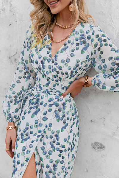 Mariana® | A-Linien-Kleid mit modischem Print und V-Ausschnitt