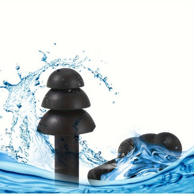 10 Stück Weiche Wasserdichte Silikon-Ohrstöpsel – Für Schlaf & Reisen
