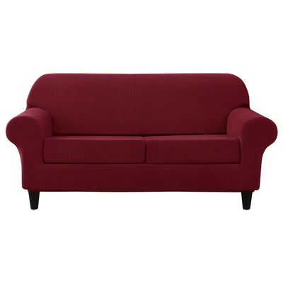 Weiche und elastische Jacquard-Sofahusse mit Kissenbezügen