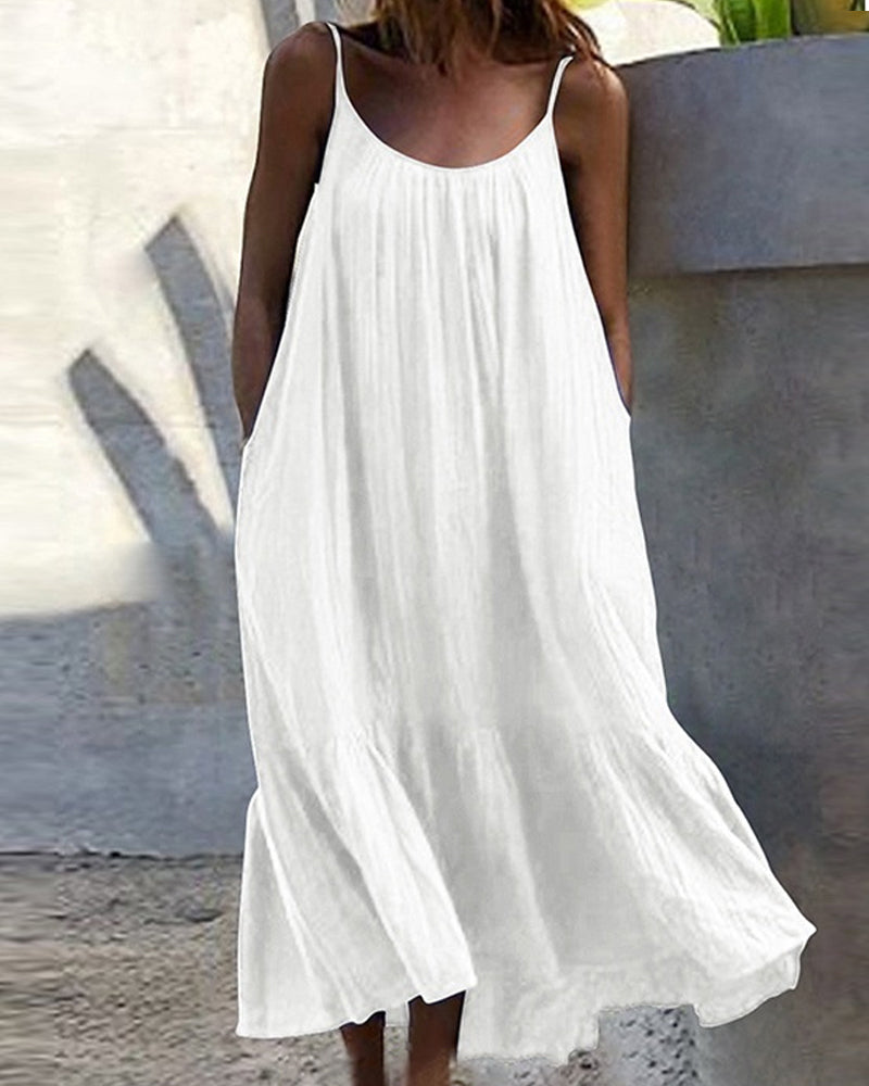 Fabiola® | Langes weißes Sommerkleid