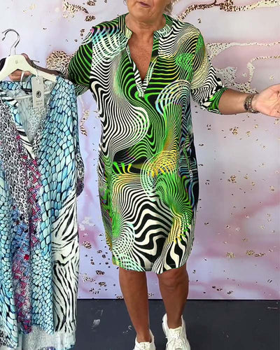 Rhiannon® | Bedrucktes Kleid in leuchtenden Farben