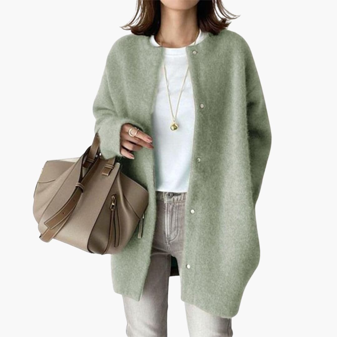 Wollmantel mit Gürtel für Damen