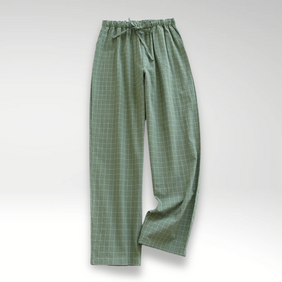 Weite Stoffhose mit Karomuster | Elastischer Bund | Lässiger Komfort