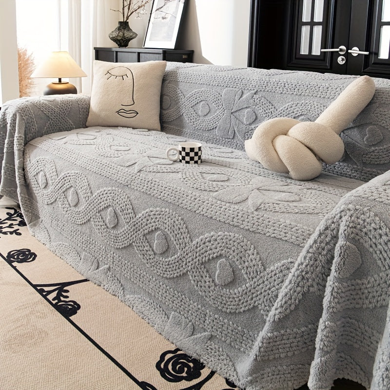 Weicher Fleece-Sofabezug für den Winter - Xiaoxing Beiti