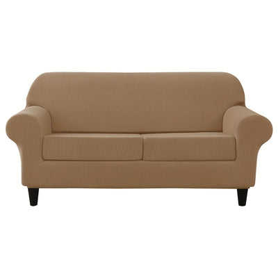 Weiche und elastische Jacquard-Sofahusse mit Kissenbezügen