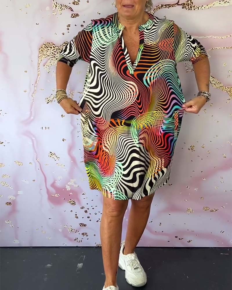 Rhiannon® | Bedrucktes Kleid in leuchtenden Farben