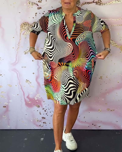 Rhiannon® | Bedrucktes Kleid in leuchtenden Farben