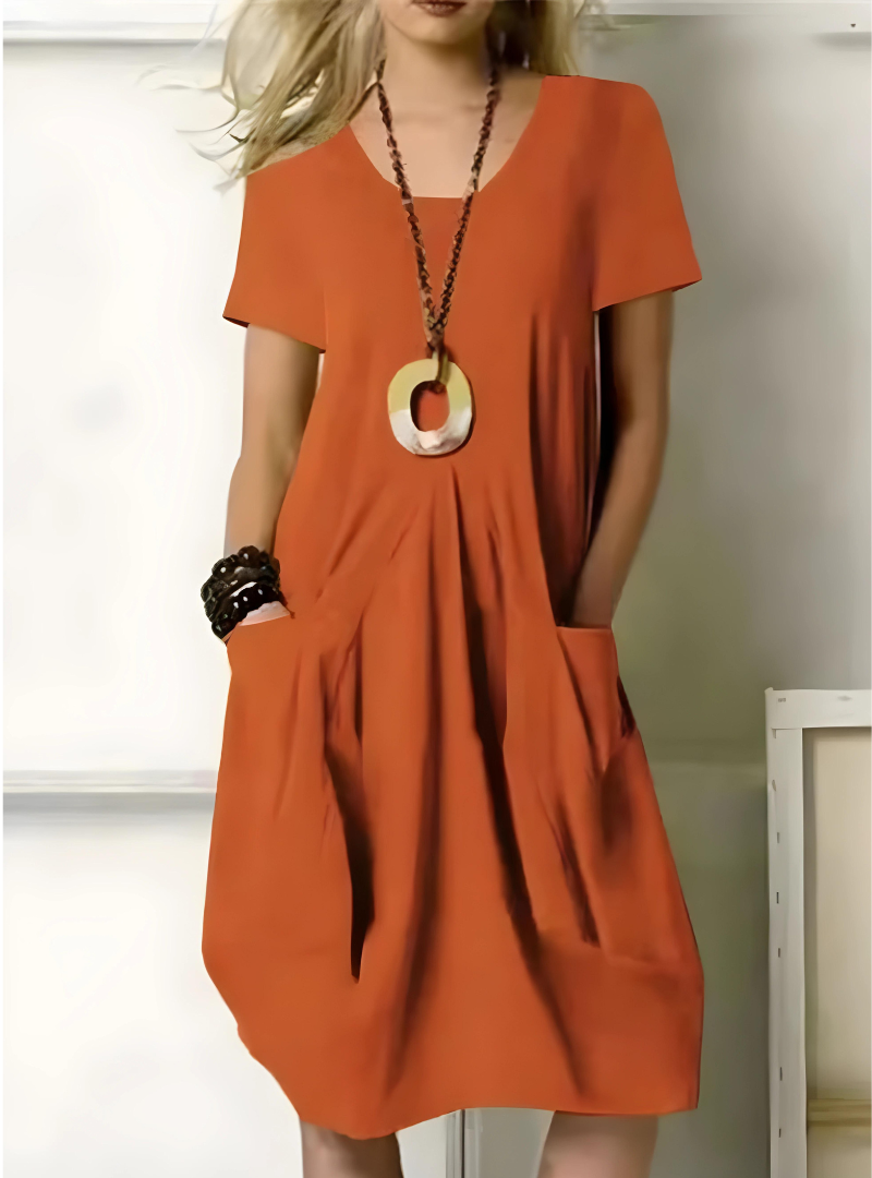 Yolanda® | Stylisches Kleid mit Taschen