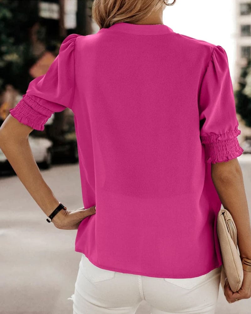 Mia® | Damenbluse mit V-Ausschnitt