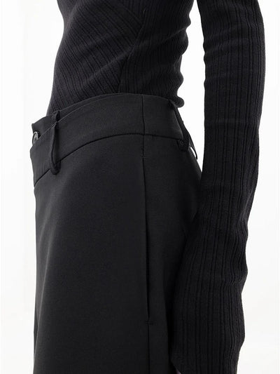 Yuli | Schmeichelhafte Asymmetrische Taille Damenhosen