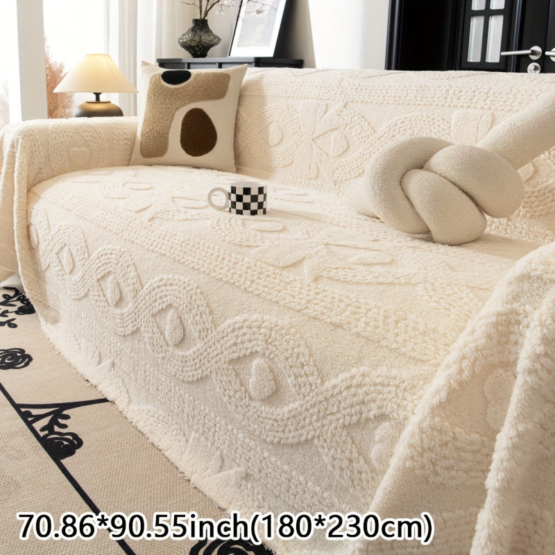 Weicher Fleece-Sofabezug für den Winter - Xiaoxing Beiti