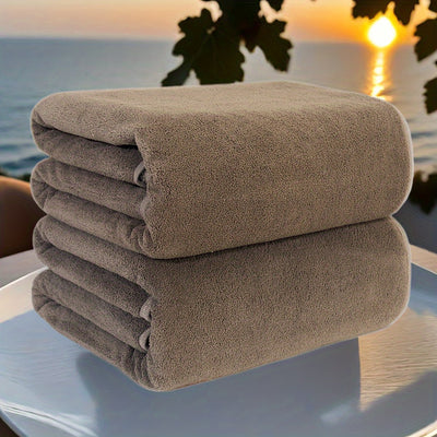 2er-Set Übergroße Outdoor-Handtücher – Hochsaugfähig & Hochwertig