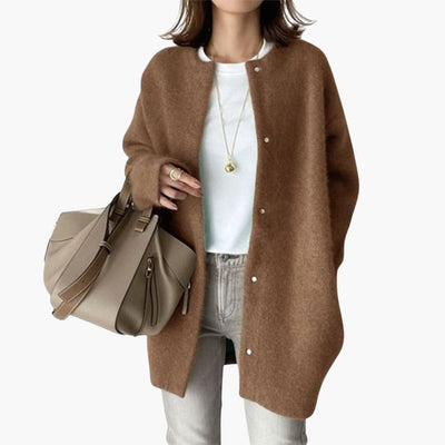 Wollmantel mit Gürtel für Damen