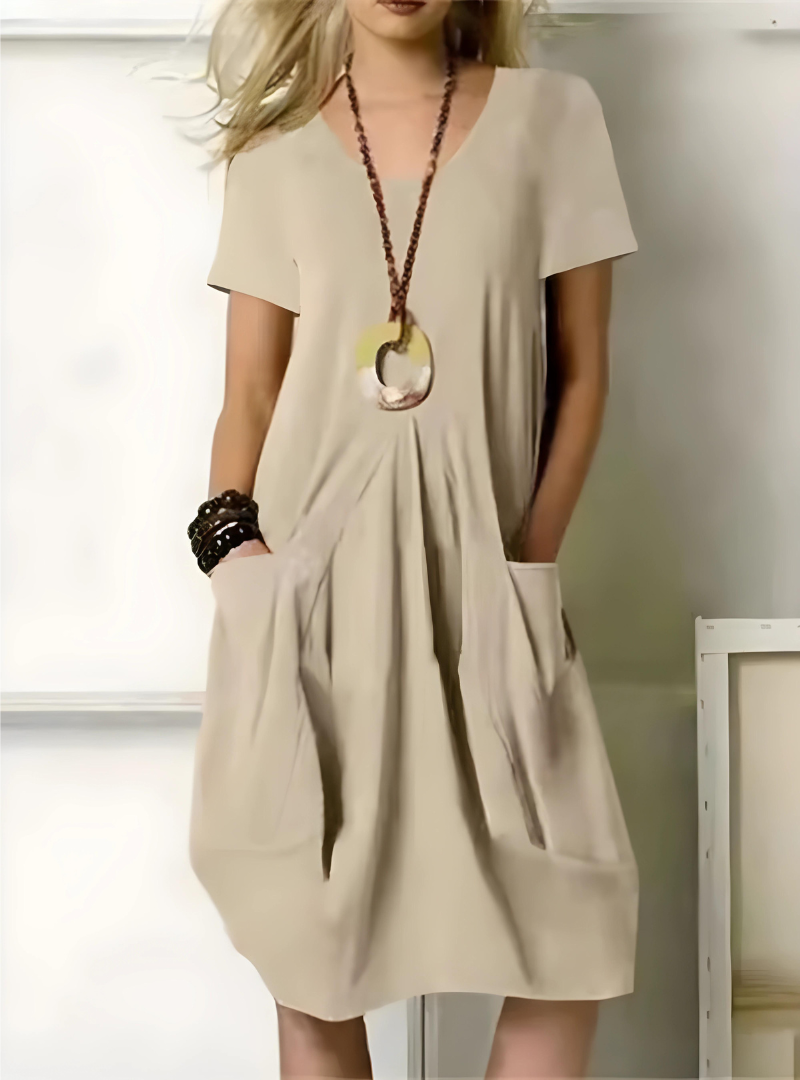 Yolanda® | Stylisches Kleid mit Taschen