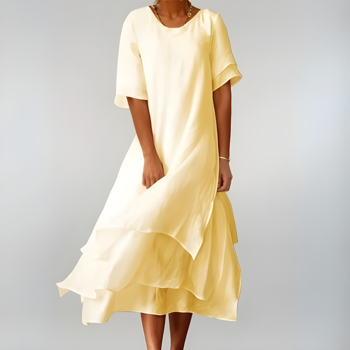 Agnès | Leichte und elegante Baumwolllange Robe