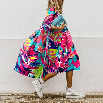 Margarita® | Übergroßes Kleid mit Blumendruck