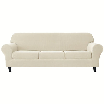 Weiche und elastische Jacquard-Sofahusse mit Kissenbezügen