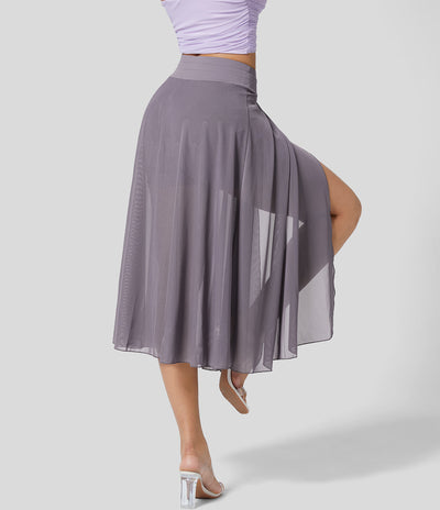 2-in-1 Rockshorts | Transparenter Überrock | Sportlich-feminin