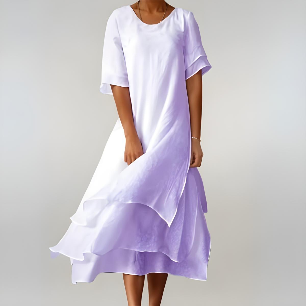 Agnès | Leichte und elegante Baumwolllange Robe