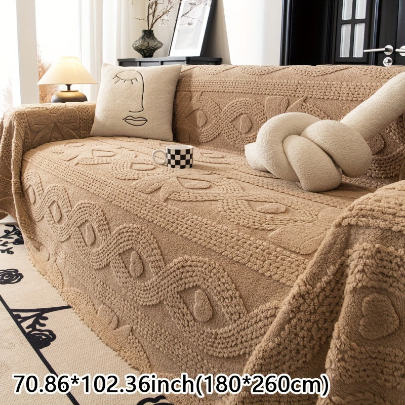 Weicher Fleece-Sofabezug für den Winter - Xiaoxing Beiti