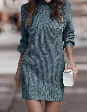 Weiches Heidi -Sweatkleid mit langen Ärmeln