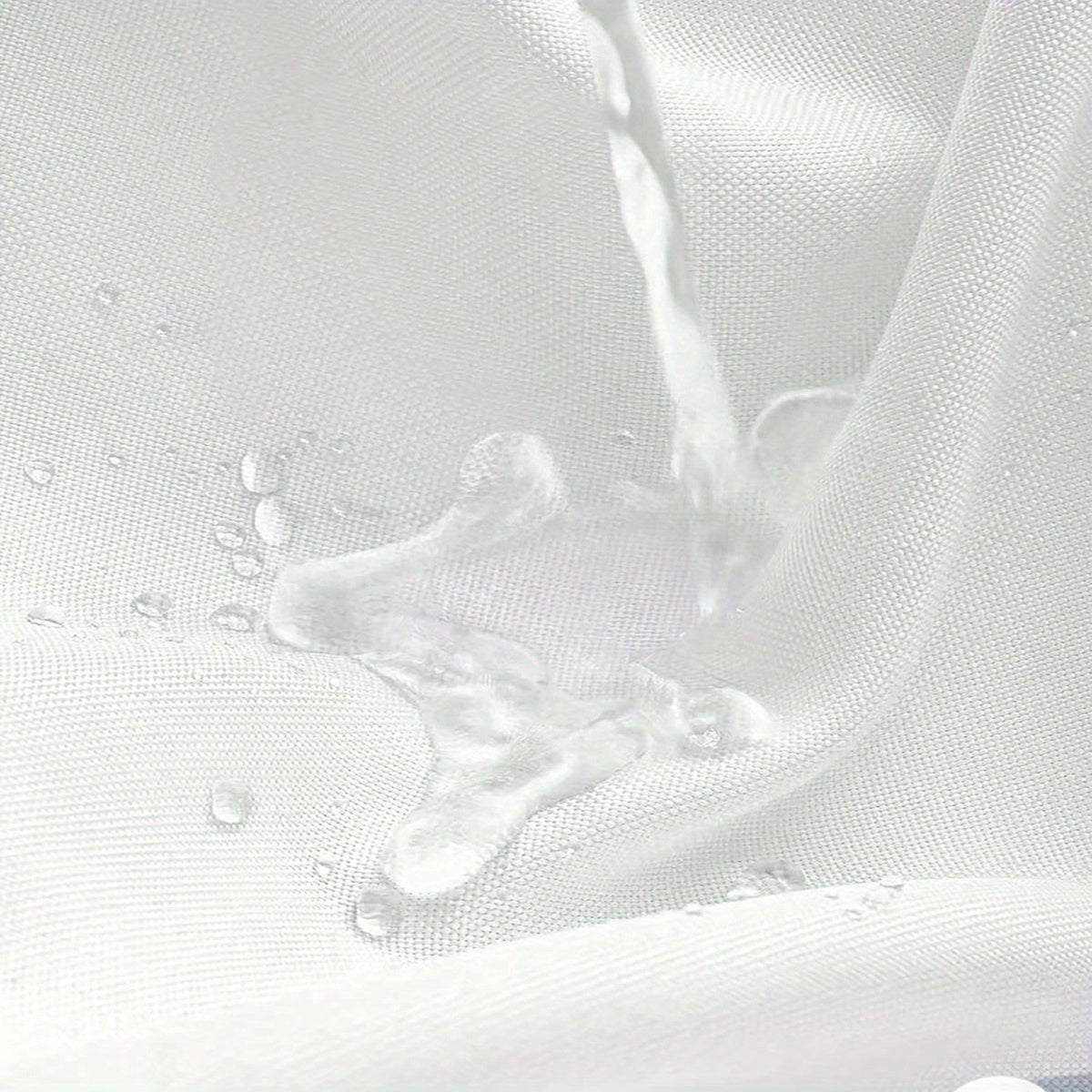 Wasserabweisender Polyester Duschvorhang mit Transparentem Blattdesign
