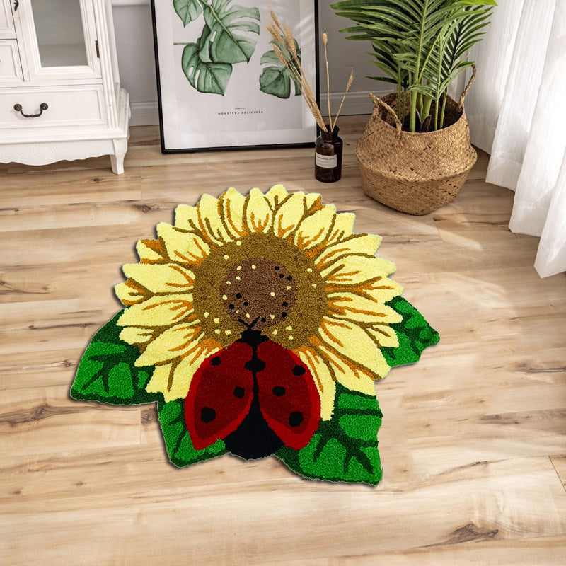 Wunderschöner Schmetterling-Blumen-Teppich für Schlafzimmer-Dekor