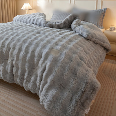 Winter Plüsch-Fleece-Steppdecke – Ultraweich & warm für kalte Nächte