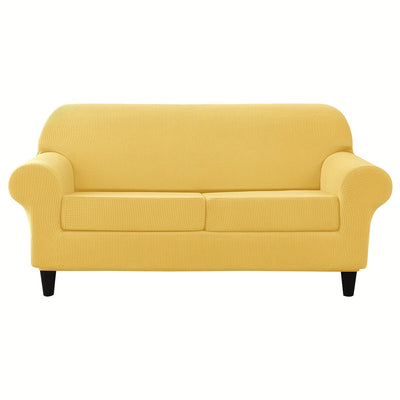 Weiche und elastische Jacquard-Sofahusse mit Kissenbezügen