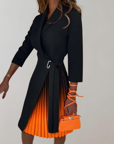 Weiches - Damen Kleid Druck gekerbt für dich