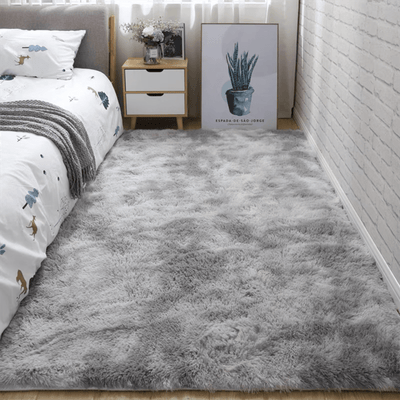 Weiche Plüsch-Teppiche – Rutschfeste Flauschige Shaggy Matratze im Tie-Dye-Design