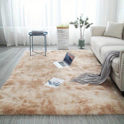 Weiche Plüsch-Teppiche – Rutschfeste Flauschige Shaggy Matratze im Tie-Dye-Design