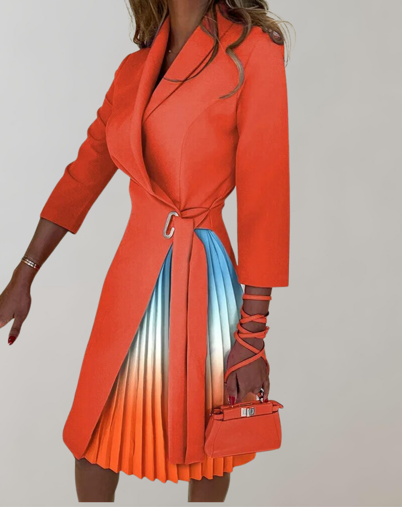 Weiches - Damen Kleid Druck gekerbt für dich