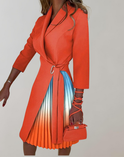 Weiches - Damen Kleid Druck gekerbt für dich