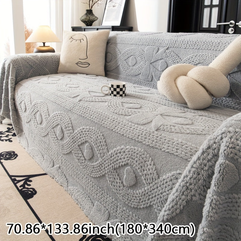 Weicher Fleece-Sofabezug für den Winter - Xiaoxing Beiti