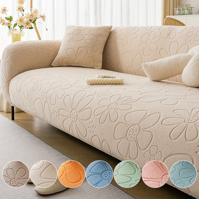 Zeitgenössisches Jacquard-Stretch-Sofabezug-Set