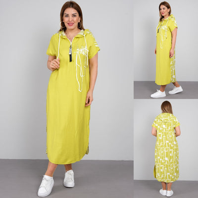 Rosalind® | Langes und elegantes Kleid mit Kapuze