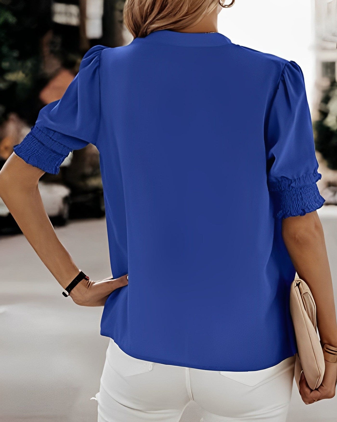 Mia® | Damenbluse mit V-Ausschnitt